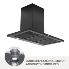 Load image into Gallery viewer, Amore 90cm quiet wallmount rangehood -Blk WMMARTINA9B-M32
