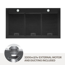 Load image into Gallery viewer, Amore 90cm quiet wallmount rangehood -Blk WMMARTINA9B-M32
