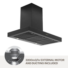 Load image into Gallery viewer, Amore 90cm quiet wallmount rangehood -Blk WMMIA9B-M32
