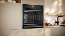 Load image into Gallery viewer, NEFF N70, 60cm Built-in Oven 3.7" Full Touch TFT Display, Graphite Grey
