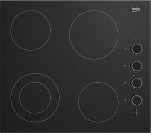 Beko 60cm 4-Zone, Knob Control Ceramic Cooktop