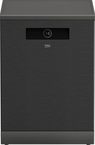 Beko Free Standing Dishwasher, 16 Place Setting, Autodose, Dark S/S