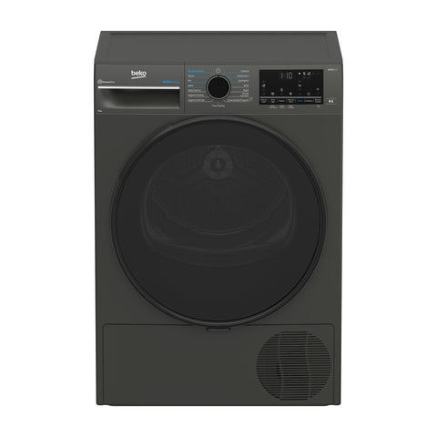 Beko 9kg Graphite, 9*, 15 Programme incl Steam, Heat Pump Dryer