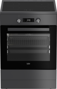 Beko 60cm, S/S, Pyro Free Standing Cooker with 4 zone Induction Cooktop