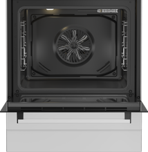 Load image into Gallery viewer, Beko 60cm, White, Free Standing Cooker with 4-zone Cast Hot-plate cooktop
