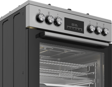 Load image into Gallery viewer, Beko 60cm, S/S Free Standing Cooker with 4-zone Gas cooktop
