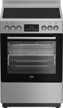 Load image into Gallery viewer, Beko 60cm, S/S Free Standing Cooker with 4-zone Ceramic cooktop
