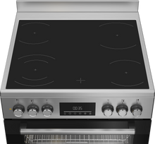 Load image into Gallery viewer, Beko 60cm, S/S Free Standing Cooker with 4-zone Ceramic cooktop
