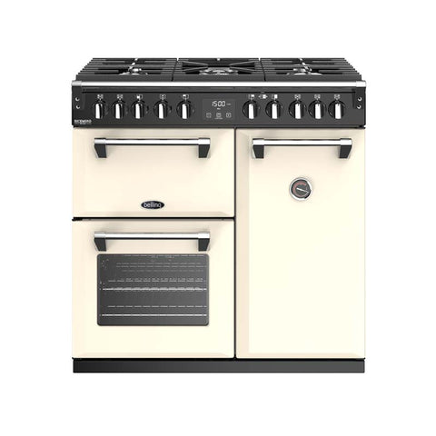 BELLING 90CM RANGE COOKER DLX DF CREAM