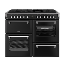 Load image into Gallery viewer, BELLING 110CM RANGE COOKER DLX DF BLACK
