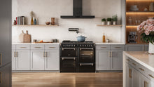Load image into Gallery viewer, BELLING 110CM RANGE COOKER DLX DF BLACK

