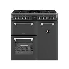 Load image into Gallery viewer, BELLING 90CM RANGE COOKER DLX DF ANTHRACITE
