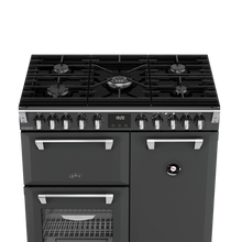 Load image into Gallery viewer, BELLING 90CM RANGE COOKER DLX DF ANTHRACITE
