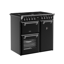 Load image into Gallery viewer, BELLING 90CM RANGE COOKER DLX DF BLACK
