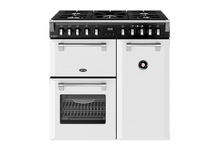 Load image into Gallery viewer, BELLING 90CM RANGE COOKER DUAL FUEL
