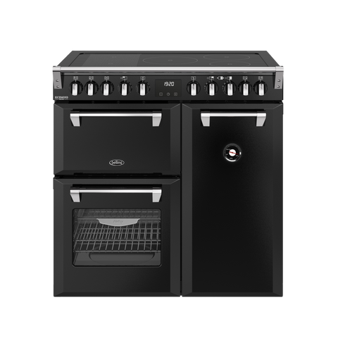 BELLING 90CM RANGE COOKER DLX IND BLACK