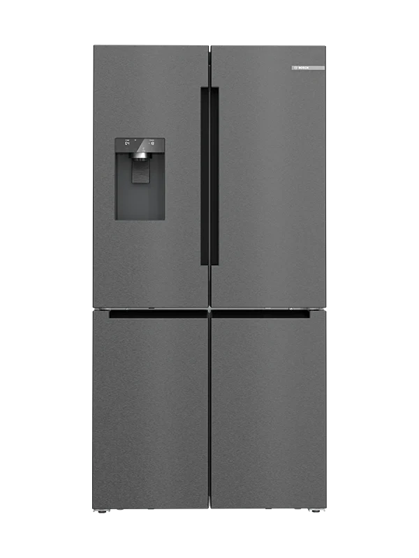 BOSCH BLACK STEEL 4 door f/f with ICE & WATER