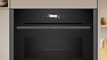 Load image into Gallery viewer, NEFF N70, 45cm Built-in Compact Oven with microwave function, Graphite Grey

