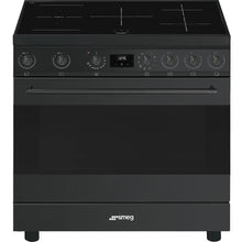 Load image into Gallery viewer, SMEG Classic Freestanding Induction Cooker 90cm Black
