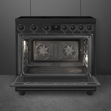 Load image into Gallery viewer, SMEG Classic Freestanding Induction Cooker 90cm Black
