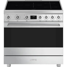 Load image into Gallery viewer, Smeg 90cm Stainless Steel Freestanding Oven With Induction Cooktop
