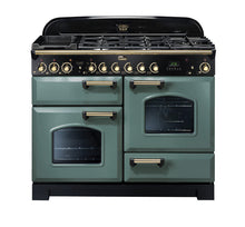 Load image into Gallery viewer, FALCON CLASSIC DELUXE 110CM DUAL FUEL COOKER BRASS
