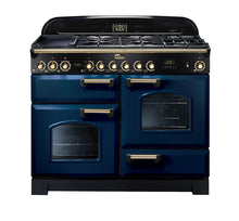 Load image into Gallery viewer, FALCON CLASSIC DELUXE 110CM DUAL FUEL COOKER BRASS
