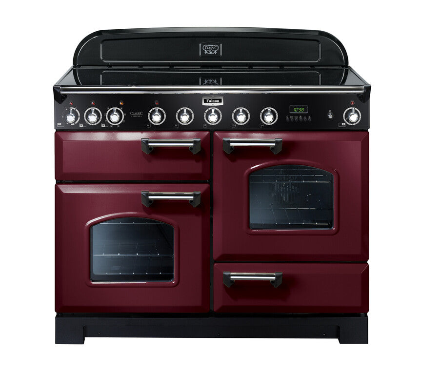 FALCON CLASSIC DELUXE 110CM INDUCTION COOKER CRANBERRY CHROME