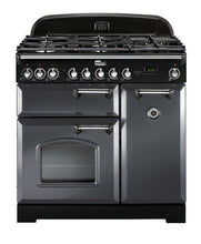 Load image into Gallery viewer, FALCON CLASSIC DELUXE 90CM DUAL FUEL COOKER CHROME
