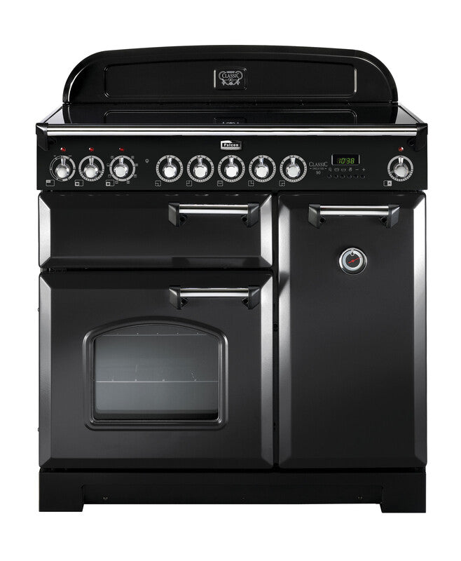 FALCON CLASSIC DELUXE 90CM INDUCTION CHARCOAL CHROME