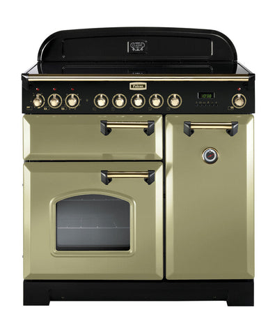 FALCON CLASSIC DELUXE 90CM INDUCTION OLIVE GREEN BRASS