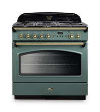 Load image into Gallery viewer, FALCON CLASSIC FX90 DUAL FUEL SINGLE OVEN COOKER BRASS
