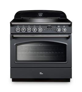 FALCON CLASSIC FX90 INDUCTION SINGLE OVEN COOKER SLATE CHROME