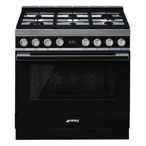 Smeg Portofino 90cm Freestanding Pyrolytic Oven with Gas Cooktop