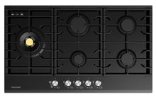 Load image into Gallery viewer, EUROMAID 90CM, 5 BURNER GAS COOKTOP, BLACK GLASS
