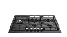 Load image into Gallery viewer, EUROMAID 90CM, 5 BURNER GAS COOKTOP, BLACK GLASS
