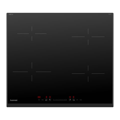 EUROMAID 60CM, 4 ZONE INDUCTION COOKTOP, TOUCH CONTROL
