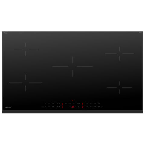 EUROMAID 90CM, 5 ZONE INDUCTION COOKTOP, TOUCH CONTROL