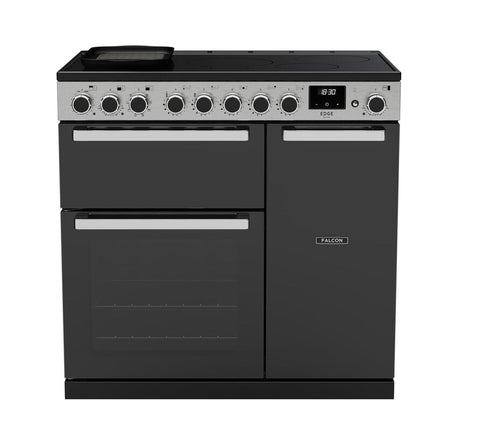 FALCON EDGE DELUXE 90CM INDUCTION RANGE COOKER BLACK GLASS
