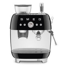 Load image into Gallery viewer, SMEG 50's Style Espresso Machine w/ Grinder Black
