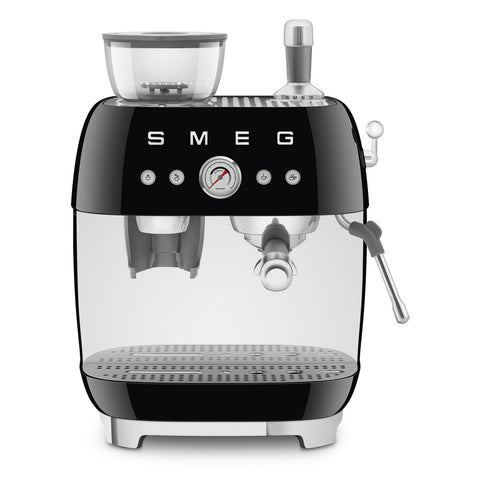 SMEG 50's Style Espresso Machine w/ Grinder Black