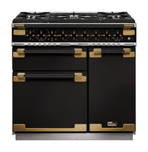 Load image into Gallery viewer, FALCON ELISE LUXE 90CM DUAL FUEL ANTIQUE BRASS
