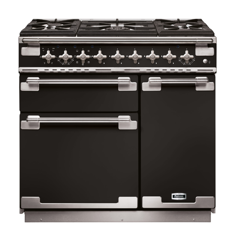 FALCON ELISE 90CM DUAL FUEL RANGE COOKER CHROME