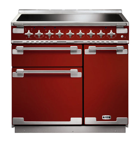 FALCON ELISE 90CM INDUCTION RANGE COOKER CHERRY RED