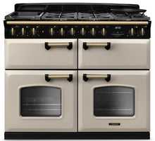 Load image into Gallery viewer, Falcon ESTEL DELUXE 110CM DUAL FUEL FREESTANDING COOKER ANTIQUE BRASS SLOW COOK
