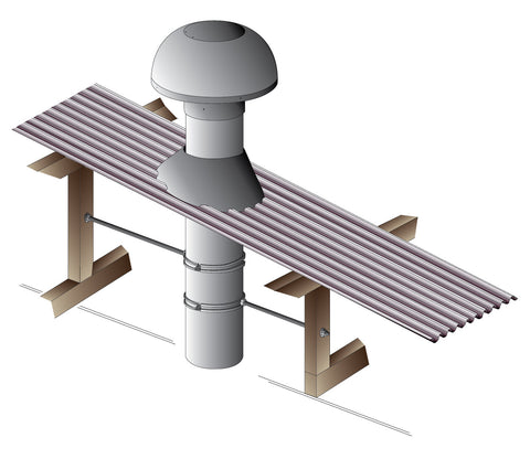 Falmec External roof motor install kit  - Tile roof