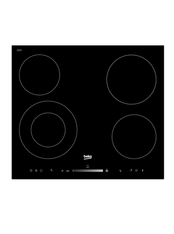 Beko 60cm 4-Zone, Touch and Slide  Control Ceramic Cooktop