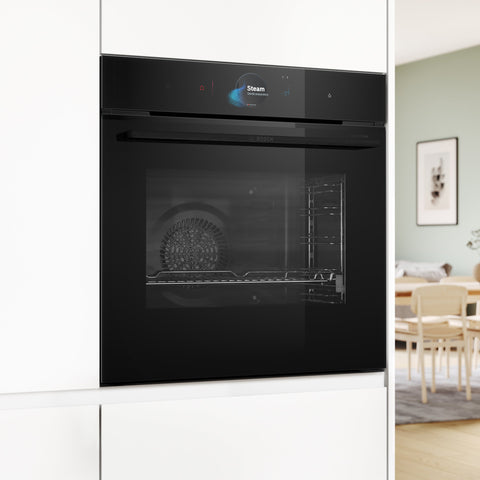 Bosch Series 8 Built-in Oven with steam function HRG978NB1A, 60cm Black