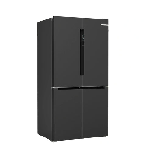 Bosch Series 6 Multi Door Fridge Freezer, Brushed black steel anti-fingerprint