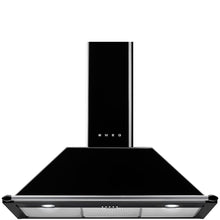 Load image into Gallery viewer, SMEG Victoria Wallmount Canopy Rangehood 90cm Black
